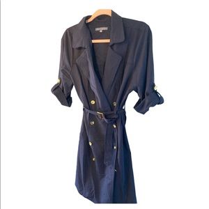 NWT Sharagano Beautiful Navy Fall Dress